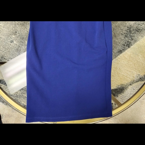 Cobalt Blue Dress With Crosscross Low Back Size S - Picture 4 of 4